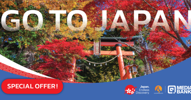 JNTO และ Media Bank ร่วมกับบัตรแรบบิท ชวนแพคกระเป๋าเที่ยวญี่ปุ่น  เปิดตัวแคมเปญ “Go to Japan”