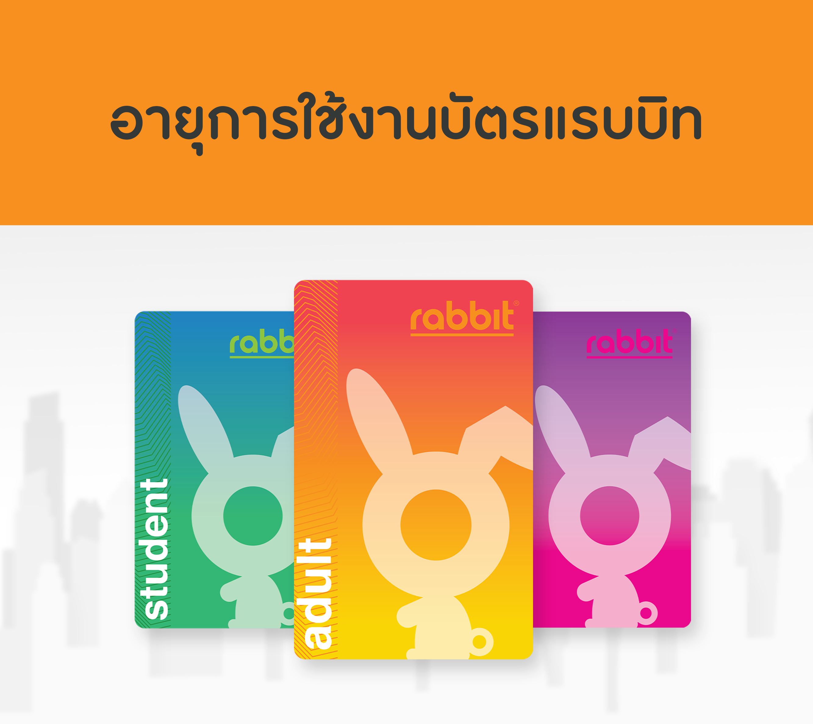 อายุการใช้งานบัตรแรบบิท